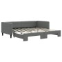 Sofá cama nido tela gris oscuro 90x190 cm de vidaXL, Camas y somieres - Ref: Foro24-3196589, Precio: 264,30 €, Descuento: %