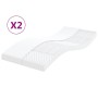 Colchones de espuma 2 uds 7 zonas dureza 20ILD blanco 90x190 cm de vidaXL, Colchones - Ref: Foro24-356361, Precio: 187,02 €, ...