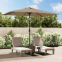 Garden umbrella with metal pole 300x200 cm in taupe gray. by vidaXL, Umbrellas - Ref: Foro24-44502, Price: 62,77 €, Discount: %