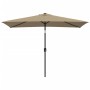 Garden umbrella with metal pole 300x200 cm in taupe gray. by vidaXL, Umbrellas - Ref: Foro24-44502, Price: 62,77 €, Discount: %