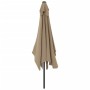 Garden umbrella with metal pole 300x200 cm in taupe gray. by vidaXL, Umbrellas - Ref: Foro24-44502, Price: 62,77 €, Discount: %