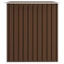 Garden storage shed, brown steel, 257x205x178 cm by vidaXL, Sheds - Ref: Foro24-47031, Price: 325,56 €, Discount: %