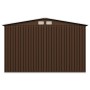 Caseta de almacenamiento jardín acero marrón 257x205x178 cm de vidaXL, Cobertizos - Ref: Foro24-47031, Precio: 351,92 €, Desc...