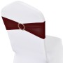 Elastic decorative bow for chairs with buckle 25 pieces Bordeaux by vidaXL, Covers - Ref: Foro24-130347, Price: 21,90 €, Disc...