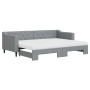 Trundle sofa bed with light gray fabric mattress 80x200 cm by vidaXL, Beds and slatted bases - Ref: Foro24-3197439, Price: 41...