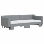 Trundle sofa bed with light gray fabric mattress 80x200 cm by vidaXL, Beds and slatted bases - Ref: Foro24-3197439, Price: 41...