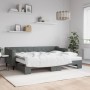 Trundle sofa bed with dark gray fabric mattress 80x200 cm by vidaXL, Beds and slatted bases - Ref: Foro24-3197440, Price: 449...