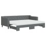 Sofá cama nido con colchón tela gris oscuro 80x200 cm de vidaXL, Camas y somieres - Ref: Foro24-3197440, Precio: 449,30 €, De...