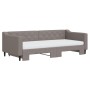 Sofá cama nido con colchón tela gris taupe 90x200 cm de vidaXL, Camas y somieres - Ref: Foro24-3197447, Precio: 457,28 €, Des...