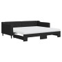 Sofá cama nido con colchón tela negro 90x200 cm de vidaXL, Camas y somieres - Ref: Foro24-3197446, Precio: 458,80 €, Descuent...