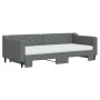 Sofá cama nido con colchón tela gris oscuro 90x200 cm de vidaXL, Camas y somieres - Ref: Foro24-3197445, Precio: 463,22 €, De...