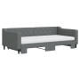 Sofá cama nido con colchón tela gris oscuro 100x200 cm de vidaXL, Camas y somieres - Ref: Foro24-3197450, Precio: 446,24 €, D...