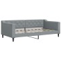 Trundle sofa bed with light gray fabric mattress 90x190 cm by vidaXL, Beds and slatted bases - Ref: Foro24-3197454, Price: 44...