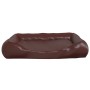 Cama para perros de cuero sintético marrón 105x80x25 cm de vidaXL, Camas para perros - Ref: Foro24-171245, Precio: 59,40 €, D...