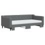 Sofá cama nido con colchón tela gris oscuro 90x190 cm de vidaXL, Camas y somieres - Ref: Foro24-3197455, Precio: 512,04 €, De...