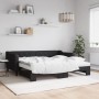 Sofá cama nido con colchón tela negro 90x190 cm de vidaXL, Camas y somieres - Ref: Foro24-3197456, Precio: 444,28 €, Descuent...