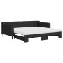 Sofá cama nido con colchón tela negro 90x190 cm de vidaXL, Camas y somieres - Ref: Foro24-3197456, Precio: 444,28 €, Descuent...