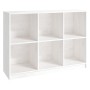 Estantería madera maciza de pino blanco 104x33x76 cm de vidaXL, Librerías y estanterías - Ref: Foro24-809967, Precio: 107,22 ...