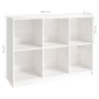 Estantería madera maciza de pino blanco 104x33x76 cm de vidaXL, Librerías y estanterías - Ref: Foro24-809967, Precio: 107,22 ...