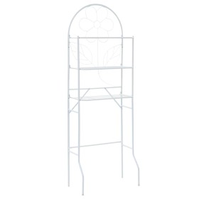 White toilet shelf 60x33x174 cm by vidaXL, Towel racks - Ref: Foro24-246723, Price: 40,14 €, Discount: %