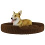 Cama para perros de felpa marrón 70x55x23 cm de vidaXL, Camas para perros - Ref: Foro24-171391, Precio: 27,96 €, Descuento: %