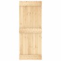 Puerta corredera con herrajes madera maciza de pino 80x210 cm de vidaXL, Puertas - Ref: Foro24-3202987, Precio: 139,99 €, Des...