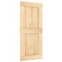 Sliding door with solid pine wood hardware 90x210 cm by vidaXL, Doors - Ref: Foro24-3202995, Price: 151,48 €, Discount: %