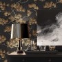 DUTCH WALLCOVERINGS Tapete aus Kiefernholz in Schwarz und Gold von DUTCH WALLCOVERINGS, Bemaltes Papier - Ref: Foro24-437399,...