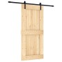 Sliding door with solid pine wood fittings 95x210 cm by vidaXL, Doors - Ref: Foro24-3202996, Price: 193,19 €, Discount: %