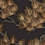 DUTCH WALLCOVERINGS Tapete aus Kiefernholz in Schwarz und Gold von DUTCH WALLCOVERINGS, Bemaltes Papier - Ref: Foro24-437399,...