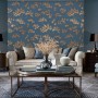 DUTCH WALLCOVERINGS Papel de pared pino dorado y azul de DUTCH WALLCOVERINGS, Papel pintado - Ref: Foro24-437401, Precio: 45,...