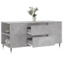 Mesa de centro madera ingeniería gris hormigón 102x44,5x50 cm de vidaXL, Mesas de centro - Ref: Foro24-830992, Precio: 78,57 ...