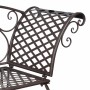 Aged brown steel garden lounger bench 128 cm by vidaXL, garden benches - Ref: Foro24-40717, Price: 111,95 €, Discount: %