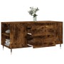 Smoked oak engineered wood coffee table 102x44.5x50 cm by vidaXL, Coffee table - Ref: Foro24-830993, Price: 74,52 €, Discount: %