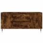 Smoked oak engineered wood coffee table 102x44.5x50 cm by vidaXL, Coffee table - Ref: Foro24-830993, Price: 74,52 €, Discount: %