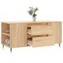 Mesa de centro madera de ingeniería roble Sonoma 102x44,5x50 cm de vidaXL, Mesas de centro - Ref: Foro24-830991, Precio: 77,9...