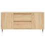 Mesa de centro madera de ingeniería roble Sonoma 102x44,5x50 cm de vidaXL, Mesas de centro - Ref: Foro24-830991, Precio: 77,9...