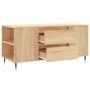 Mesa de centro madera de ingeniería roble Sonoma 102x44,5x50 cm de vidaXL, Mesas de centro - Ref: Foro24-830991, Precio: 77,9...