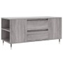 Mesa de centro madera de ingeniería gris Sonoma 102x44,5x50 cm de vidaXL, Mesas de centro - Ref: Foro24-830994, Precio: 77,59...