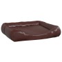 Brown synthetic leather dog bed 120x100x27 cm by vidaXL, Beds for dogs - Ref: Foro24-171246, Price: 68,46 €, Discount: %