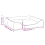 Cama para perros de cuero sintético marrón 120x100x27 cm de vidaXL, Camas para perros - Ref: Foro24-171246, Precio: 68,46 €, ...