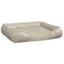 Beige synthetic leather dog bed 80x68x23 cm by vidaXL, Beds for dogs - Ref: Foro24-171250, Price: 36,99 €, Discount: %