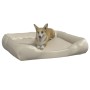 Beige synthetic leather dog bed 80x68x23 cm by vidaXL, Beds for dogs - Ref: Foro24-171250, Price: 36,99 €, Discount: %