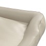 Beige synthetic leather dog bed 80x68x23 cm by vidaXL, Beds for dogs - Ref: Foro24-171250, Price: 36,99 €, Discount: %