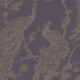 DUTCH WALLCOVERINGS Lila und silberne Pfauentapete von DUTCH WALLCOVERINGS, Bemaltes Papier - Ref: Foro24-437416, Preis: 22,9...