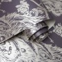 DUTCH WALLCOVERINGS Purple and Silver Peacock Wallpaper by DUTCH WALLCOVERINGS, Painted paper - Ref: Foro24-437416, Price: 22...