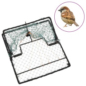 Green steel bird trap 34x32 cm by vidaXL, Pest control traps - Ref: Foro24-155268, Price: 20,50 €, Discount: %