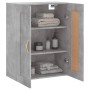 Armario de pared madera ingeniería gris hormigón 69,5x34x90 cm de vidaXL, Aparadores - Ref: Foro24-835014, Precio: 71,04 €, D...