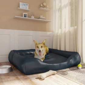 Dunkelblaues Hundebett aus Kunstleder, 120 x 100 x 27 cm von vidaXL, Betten für Hunde - Ref: Foro24-171237, Preis: 65,30 €, R...