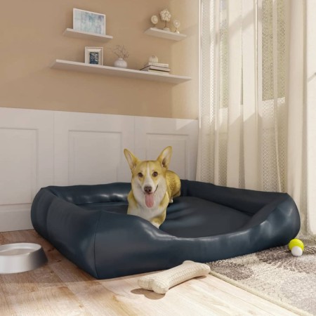 Cama para perros de cuero sintético azul oscuro 120x100x27 cm de vidaXL, Camas para perros - Ref: Foro24-171237, Precio: 65,3...